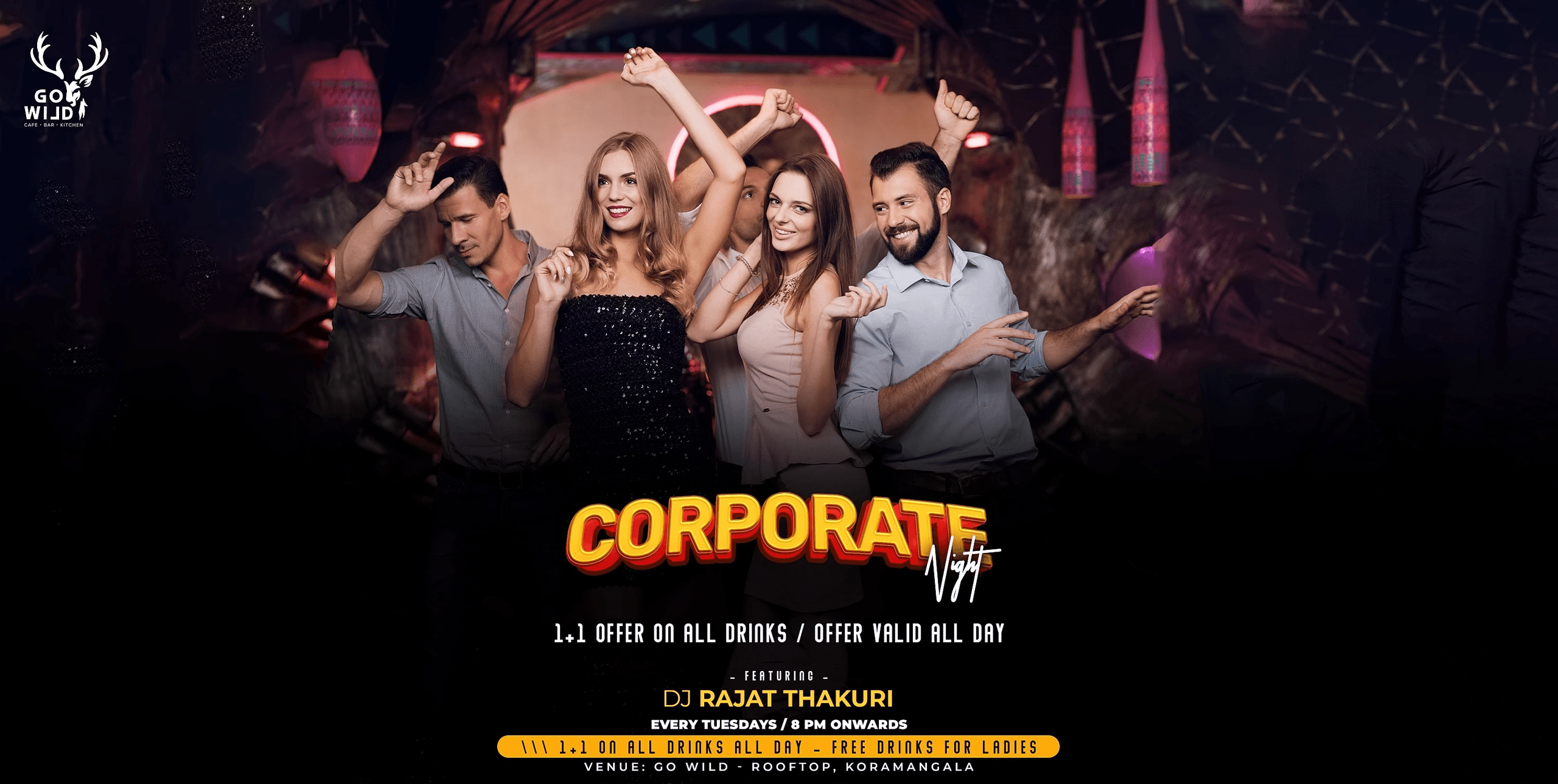 Corporate Tuesday Night  | Gowild Rooftop