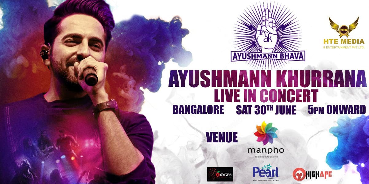 Ayushmann Khurrana Live Concert in Bangalore at Manpho