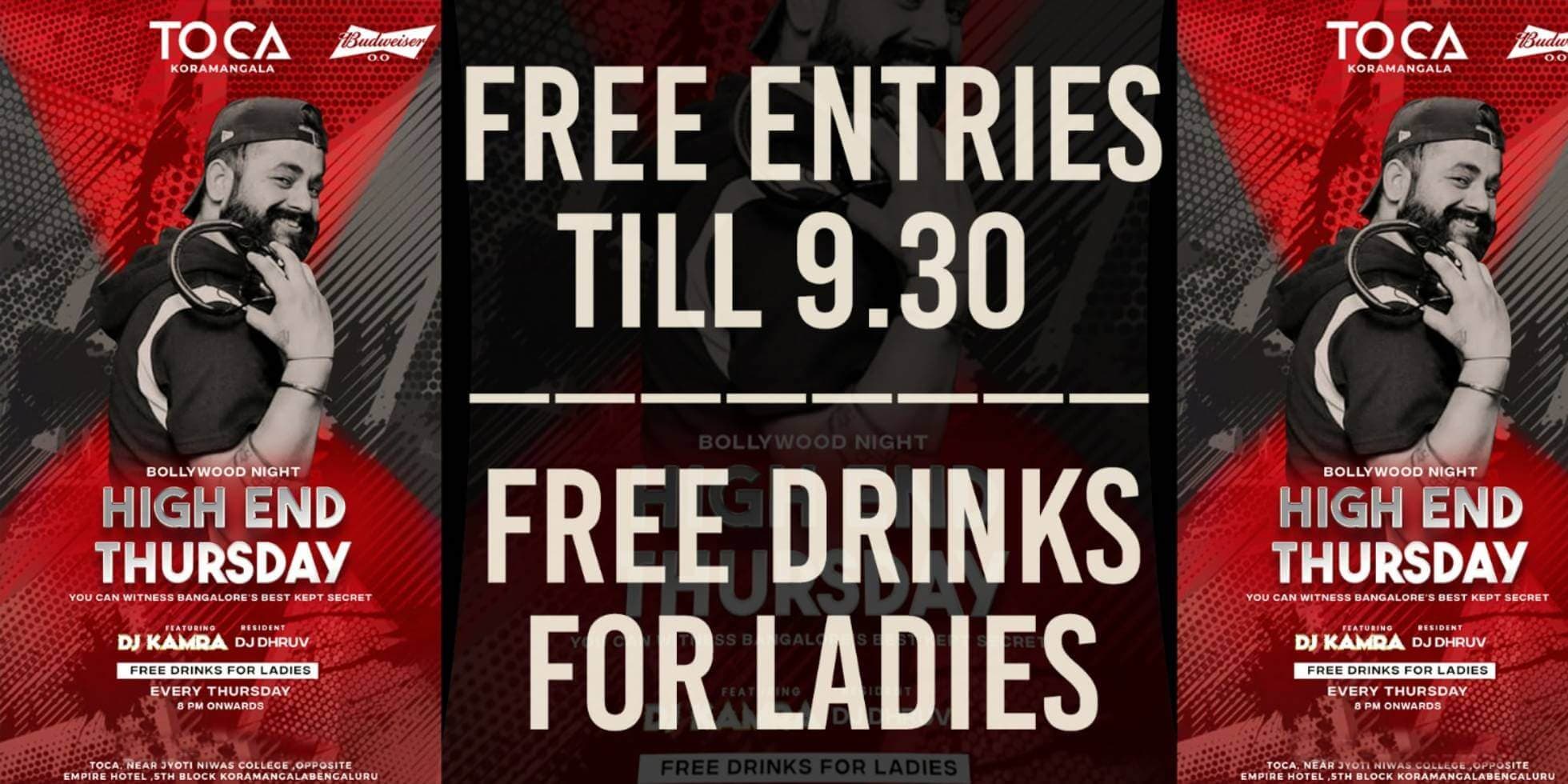 High End Thursday At Toca Koramangala