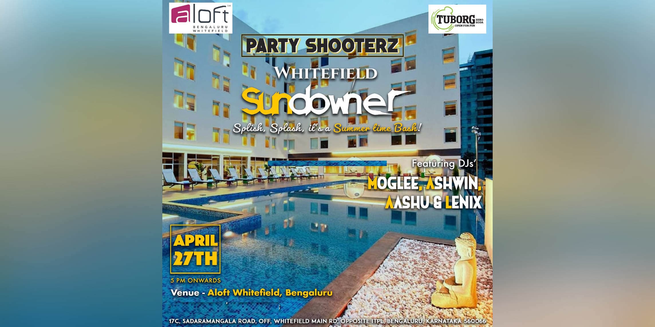 Sundowner Pool Side Party at Aloft Bangalore