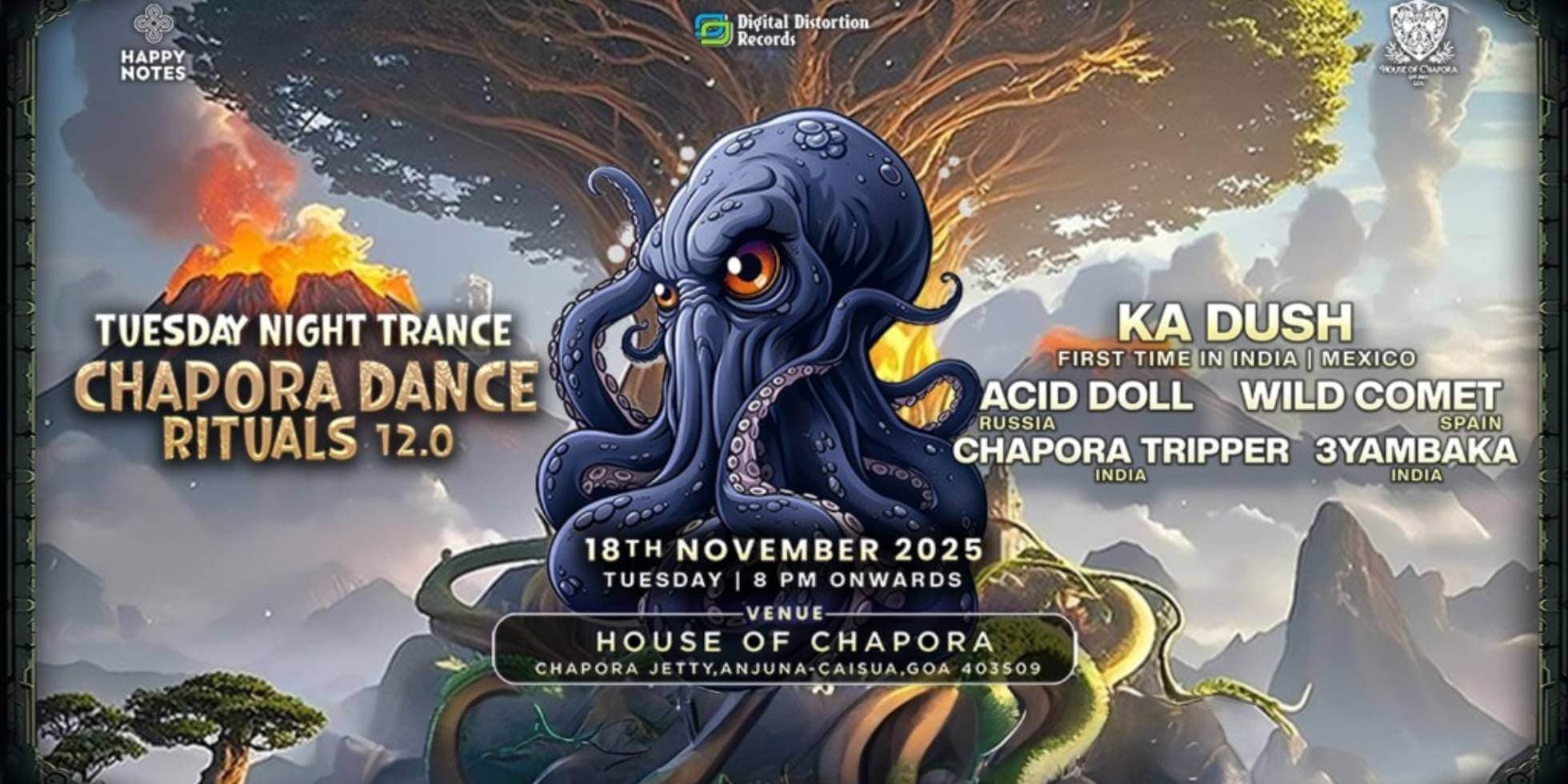 Tuesday Chapora Dance Rituals 12.0 - A  Sonic  Trance Odyssey 