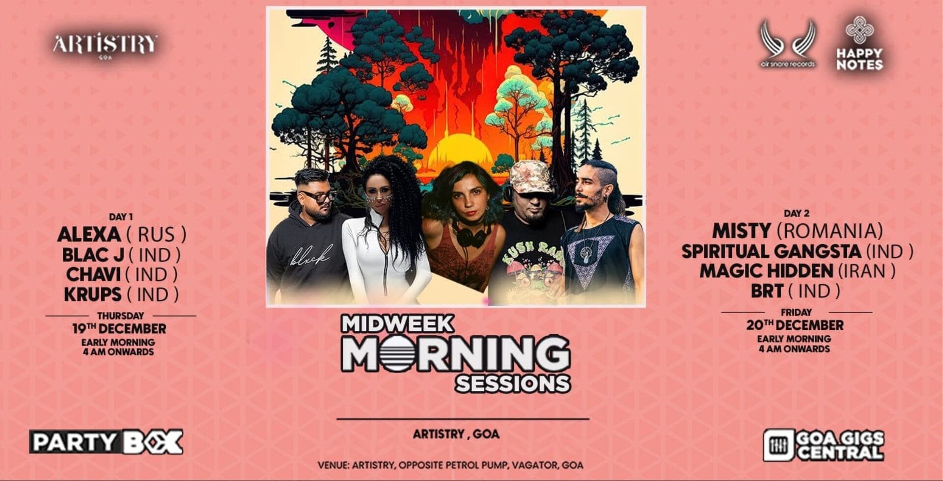 Mid Week Morning Sessions | Artistry 