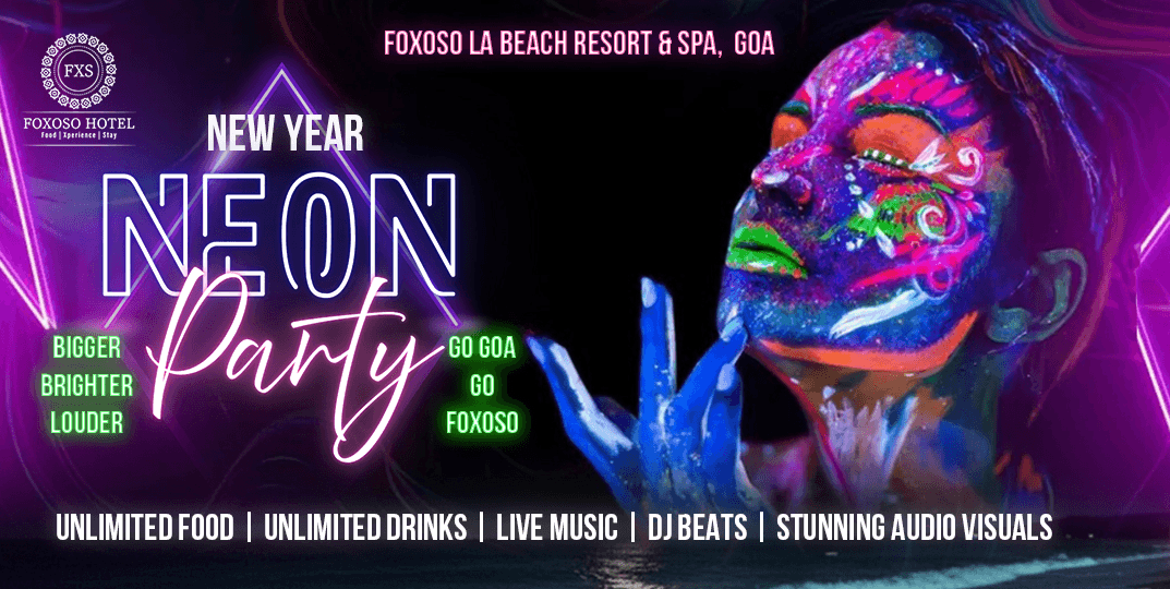 New Year Party 2026 Neon Eve Goa