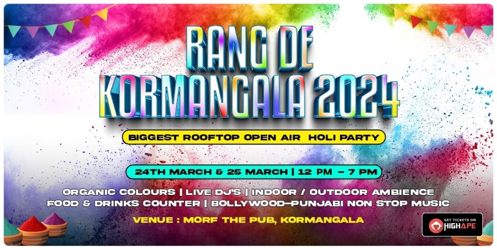 Rang De Koramangala | Holi Party 2024
