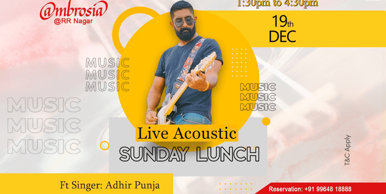 Live Acoustic Sunday Ft Adhir Punja