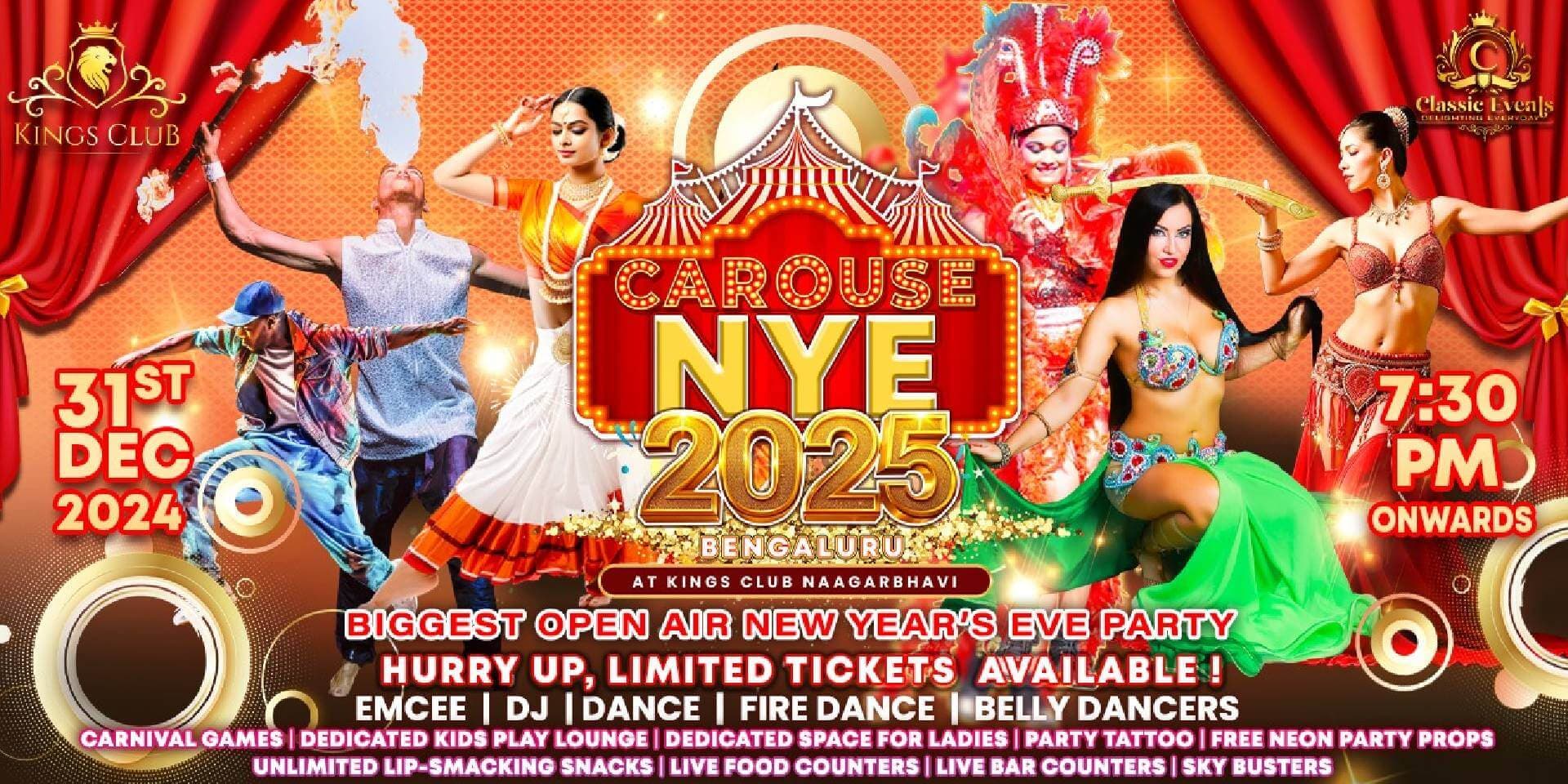 Carouse NYE 2025 | Kings Club