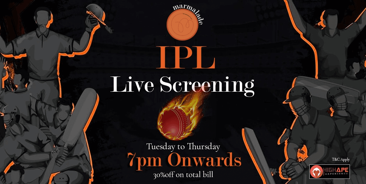 Live IPL Screening in a Outdoor Seating