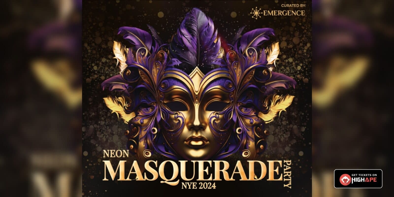 Neon Masquerade Party NYE 2024 | Nesco Center