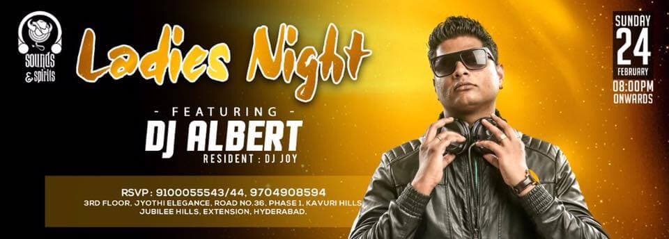 Sunday ladies night with DJ Albert