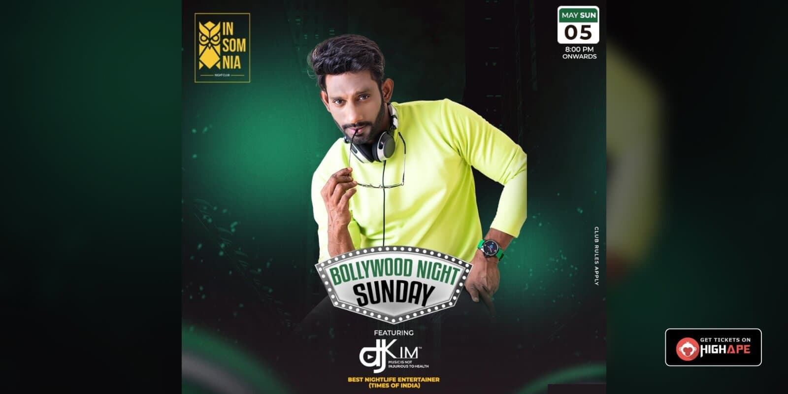 Bollywood Night Sunday | Insomnia 