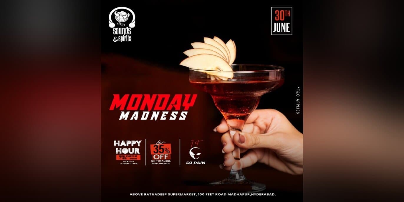 Happy Hour Monday Drink Night | Sounds & Spirits