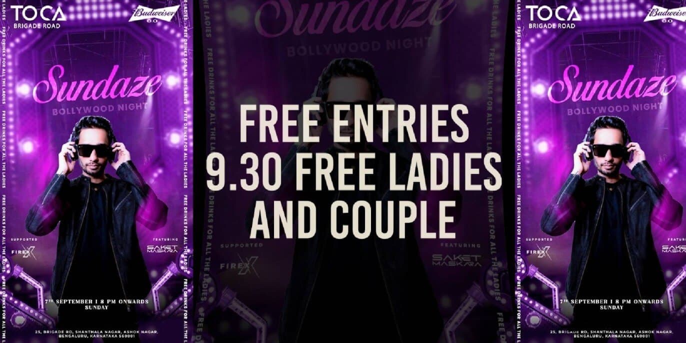 Sundaze Bollywood Night | Toca Brigade