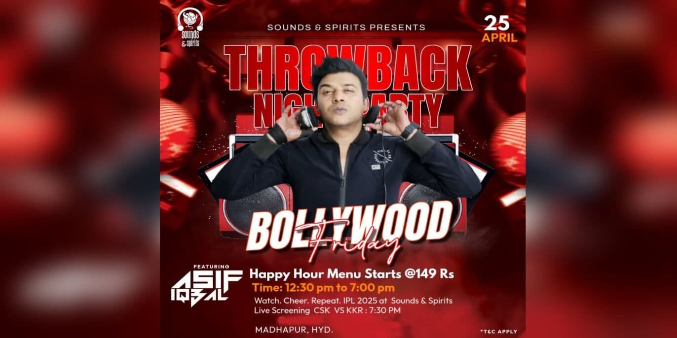Bollywood Party Friday Night | Sounds & Spirits