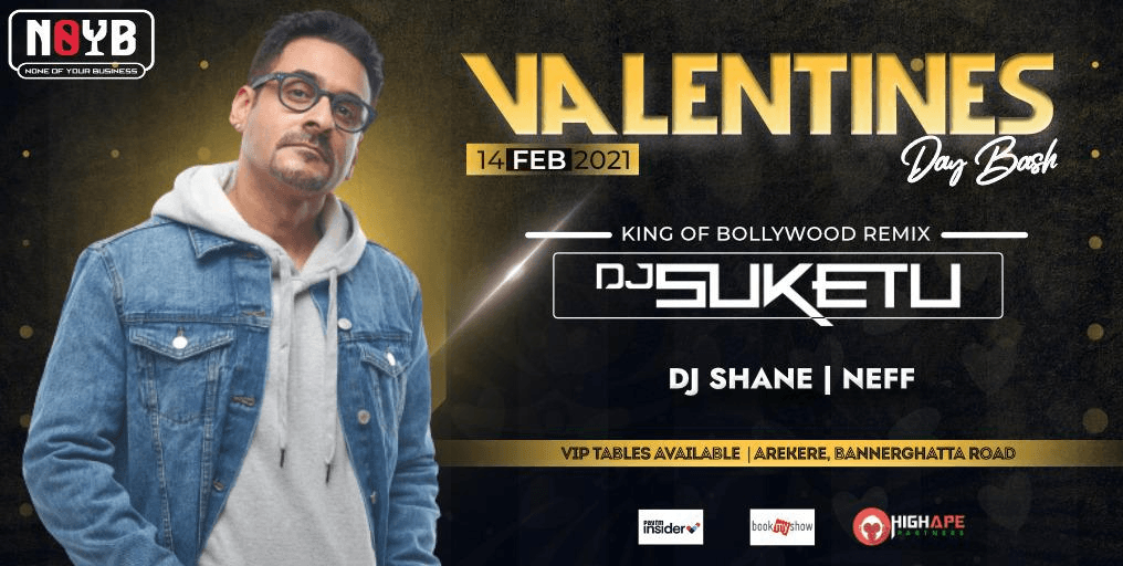 Biggest Valentine's Day Bollywood Bash Ft DJ Suketu