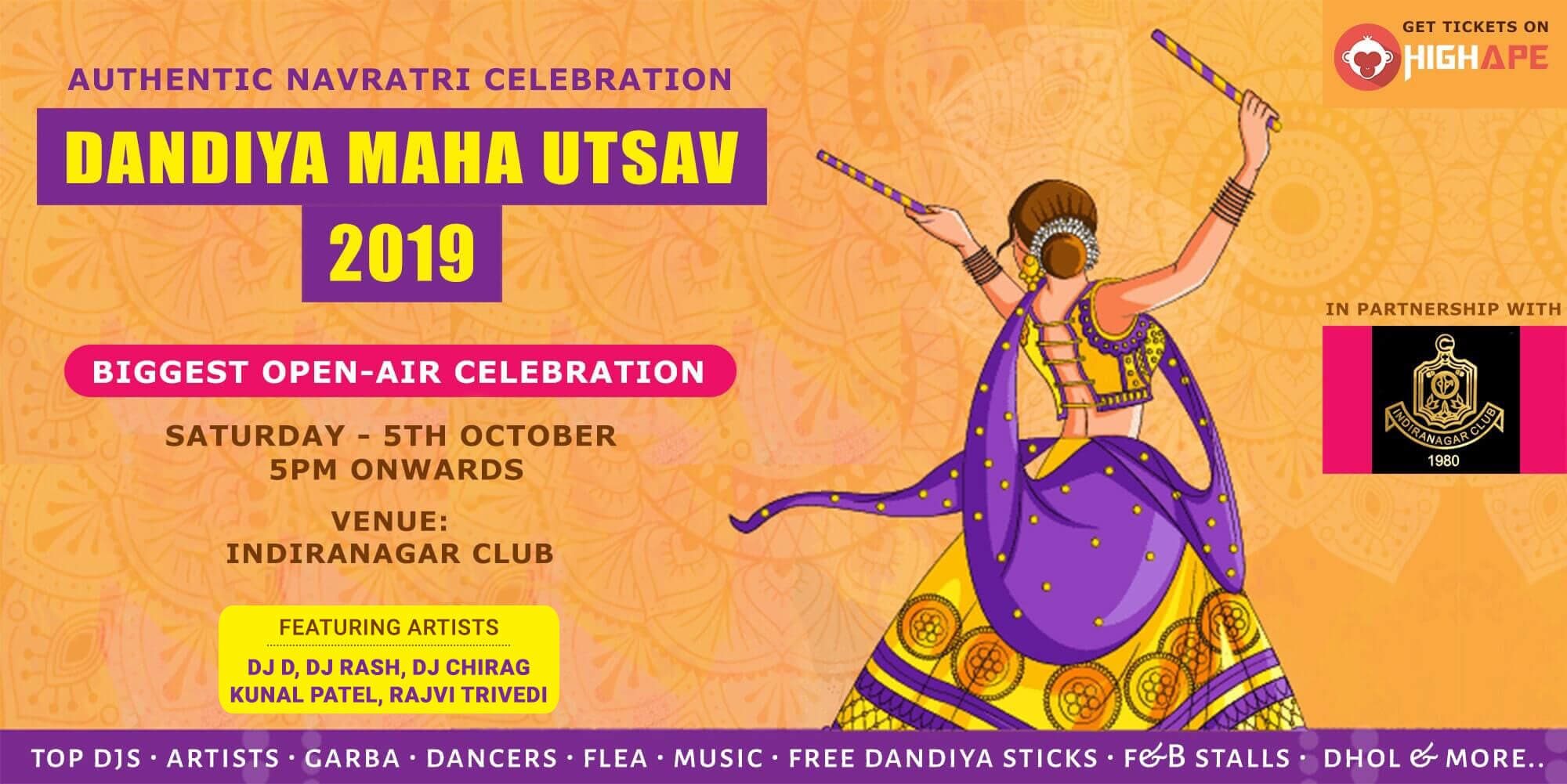Open-Air Authentic Dandiya Maha Utsav - Navratri Celebration 2019