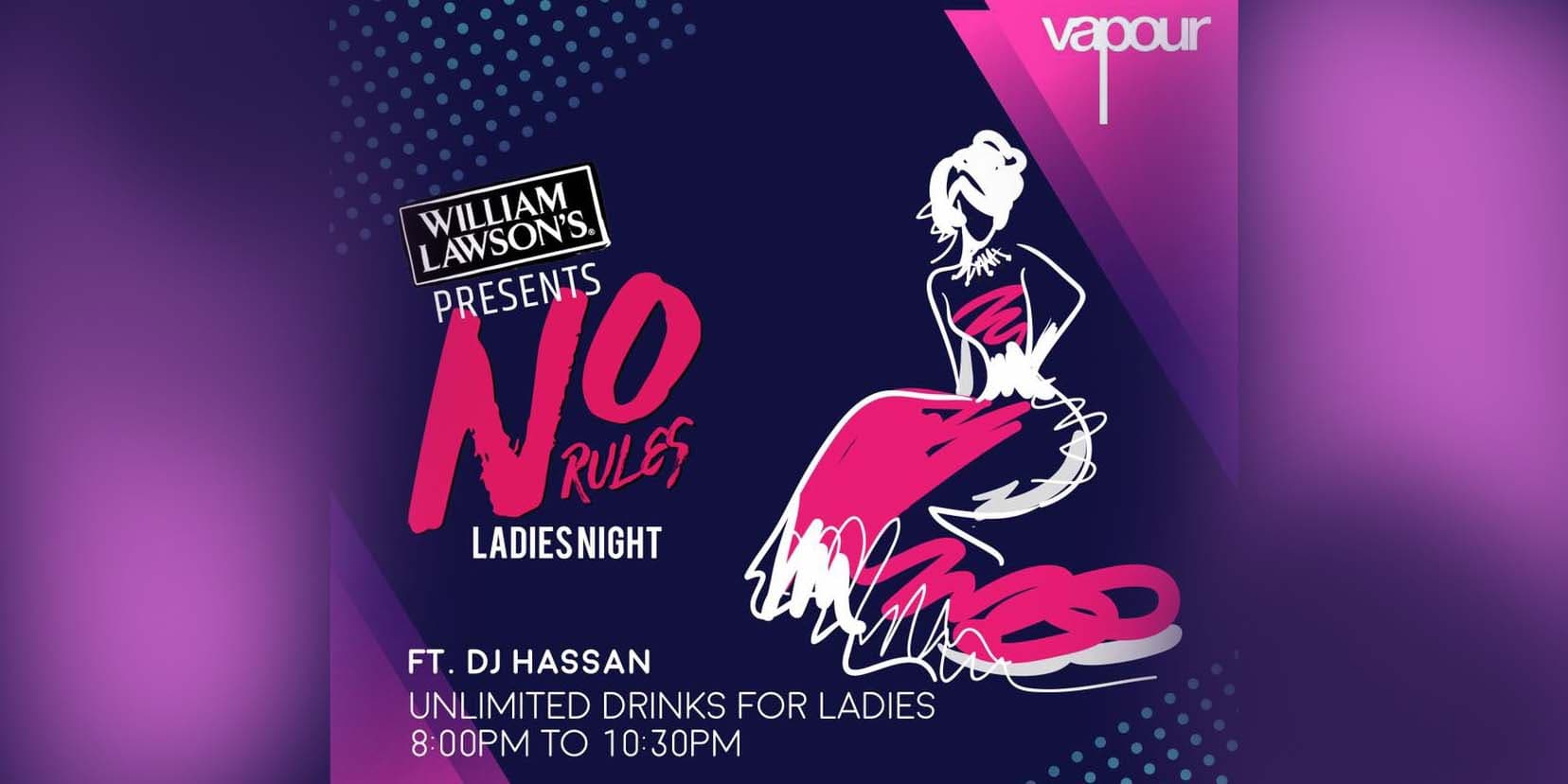 William Lawson Presents No Rules Ladies Night