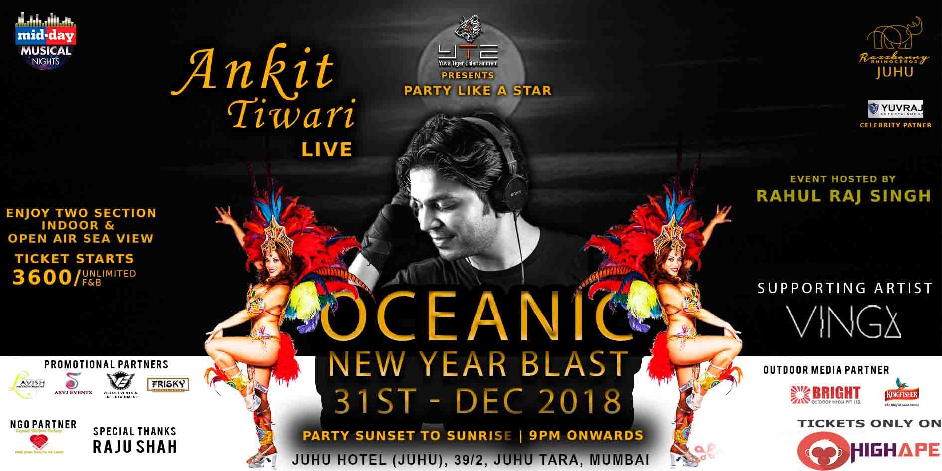 Oceanic New Year Eve At Juhu Hotel With Ankit Tiwari