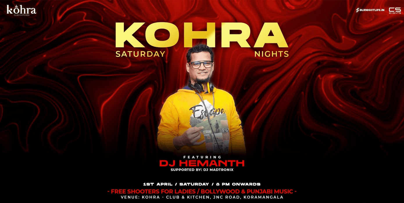 Saturday Kohra Nights - Bollywood & Punjabi Edition
