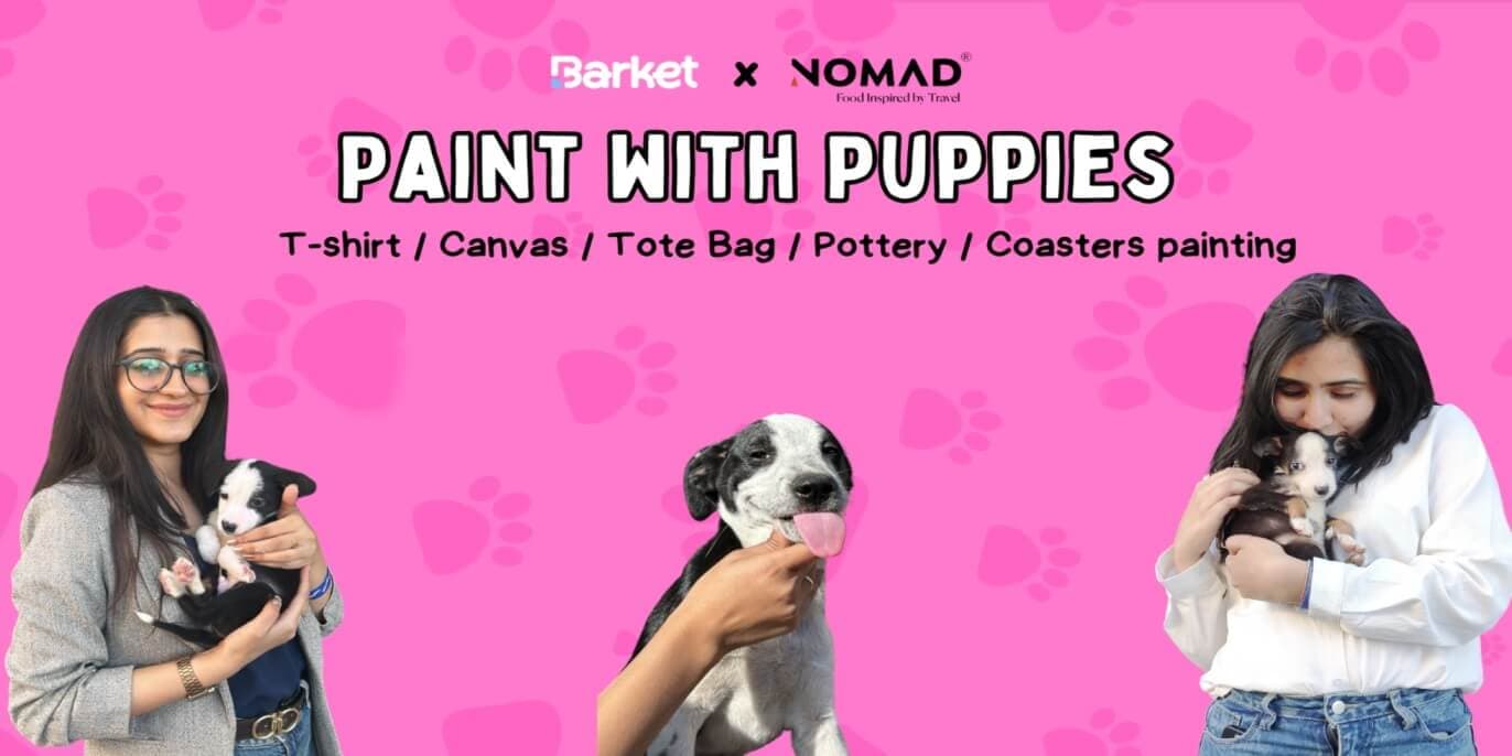 Paint With Puppies At Nomad Pizza