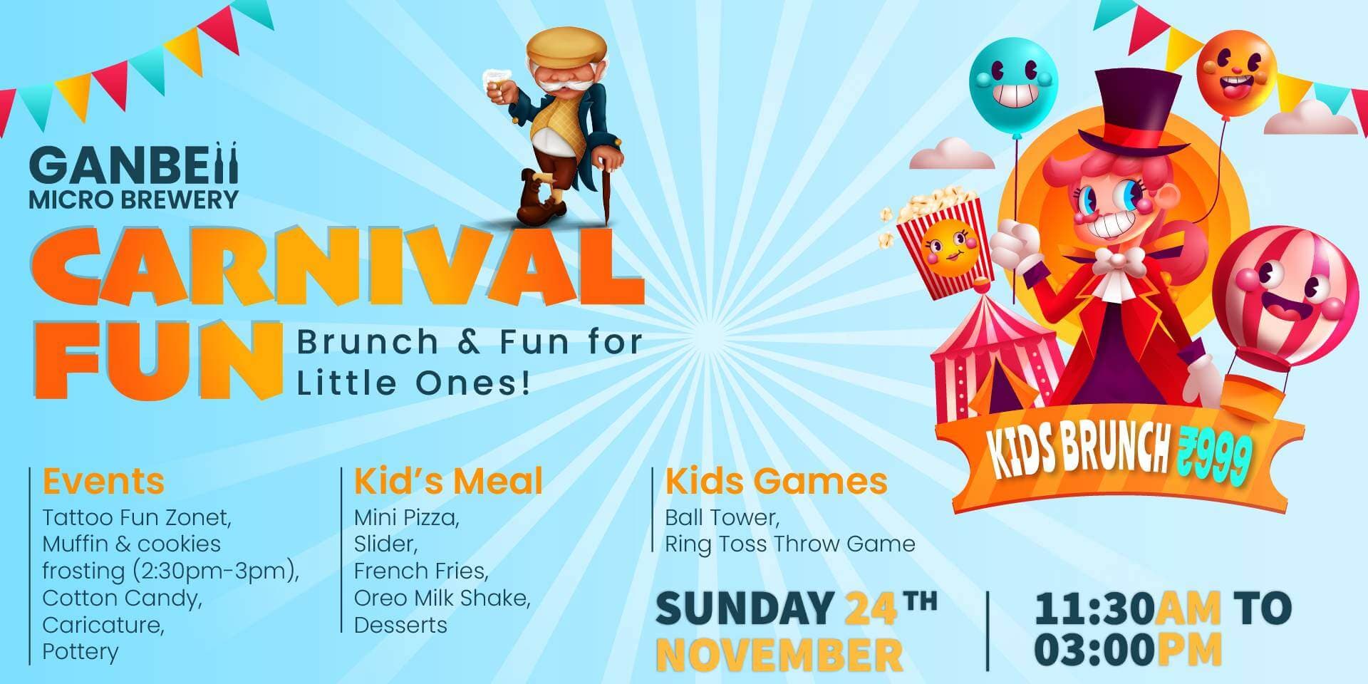 Kids Carnival Brunch And Fun | Ganbeii