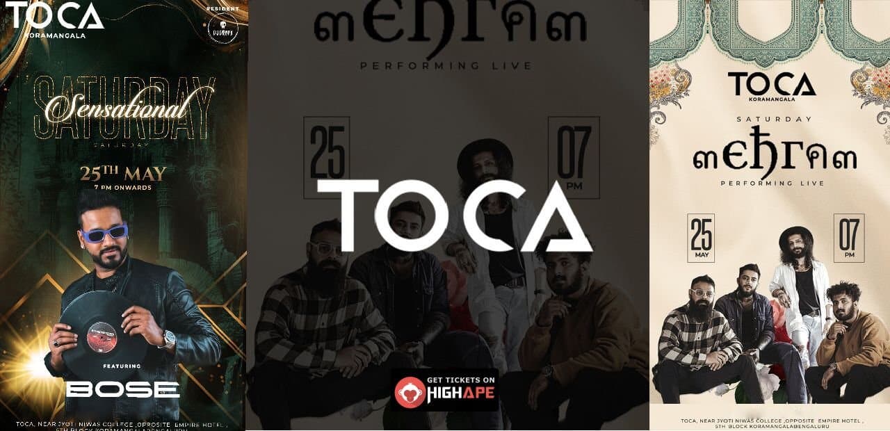 Sensational Saturday x Mehram The Band | Toca Koramangala