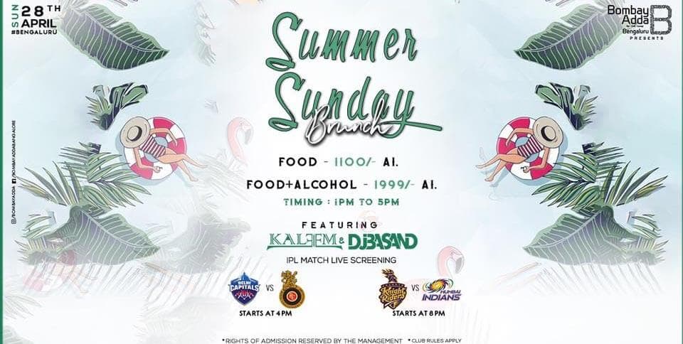 Summer Sunday Brunch