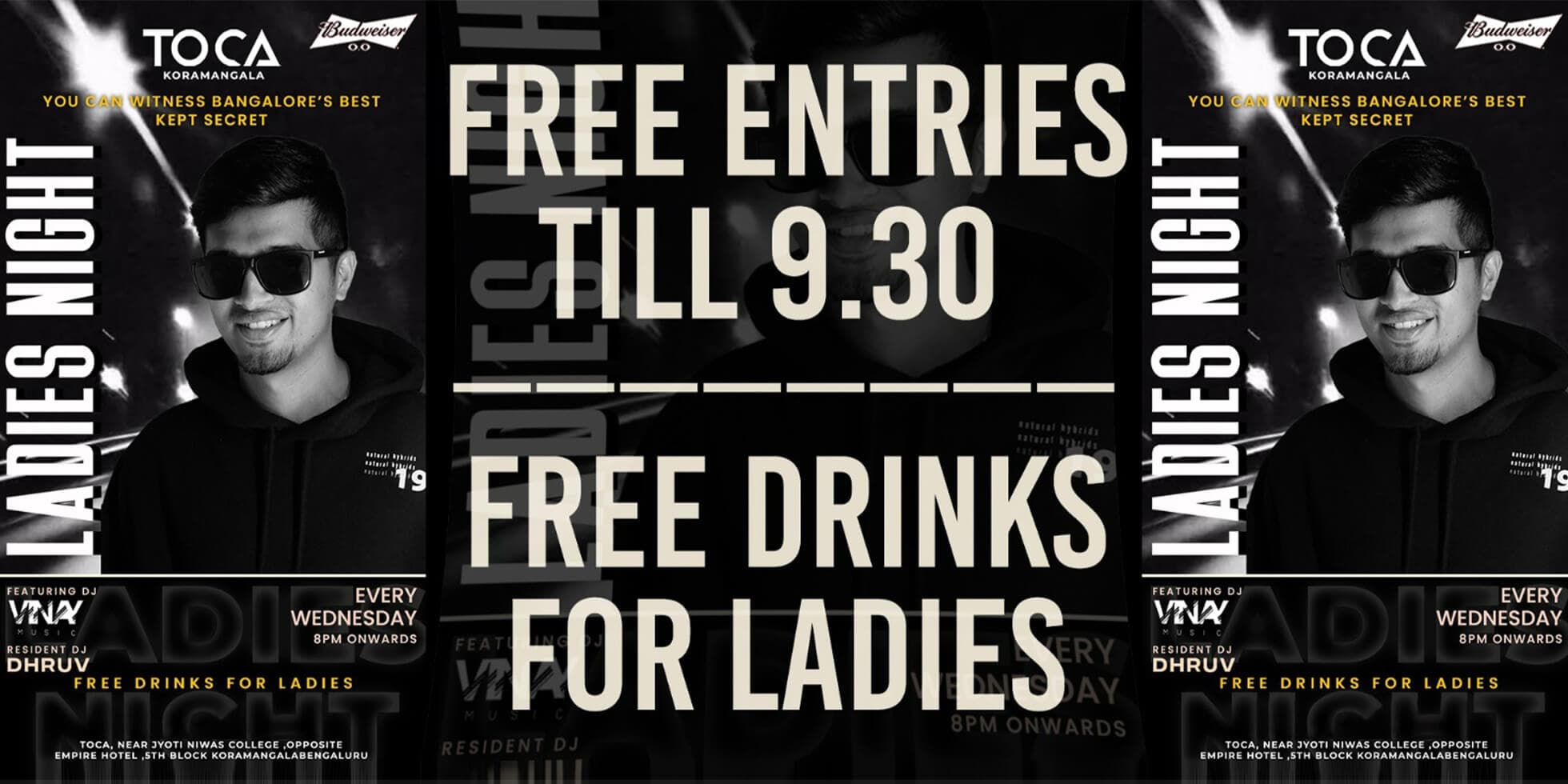 Wednesday Ladies Night At Toca Koramangala