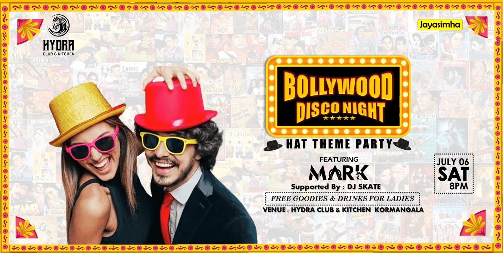 Bollywood Disco Night - Hat Theme Party 