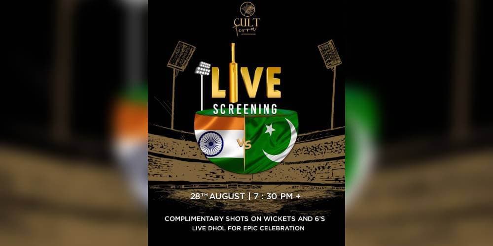 India VS Pakistan Live At Cult