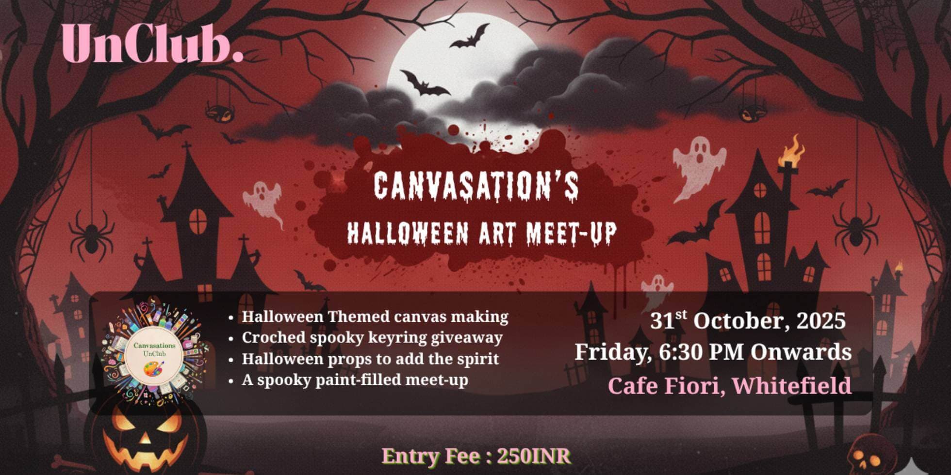 Canvasation’s Halloween Art Meet-Up By UnClub