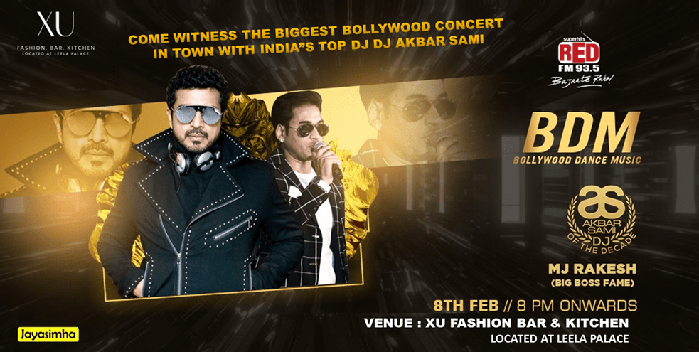 Bollywood Concert With DJ Akbar Sami At XU The Leela Palace