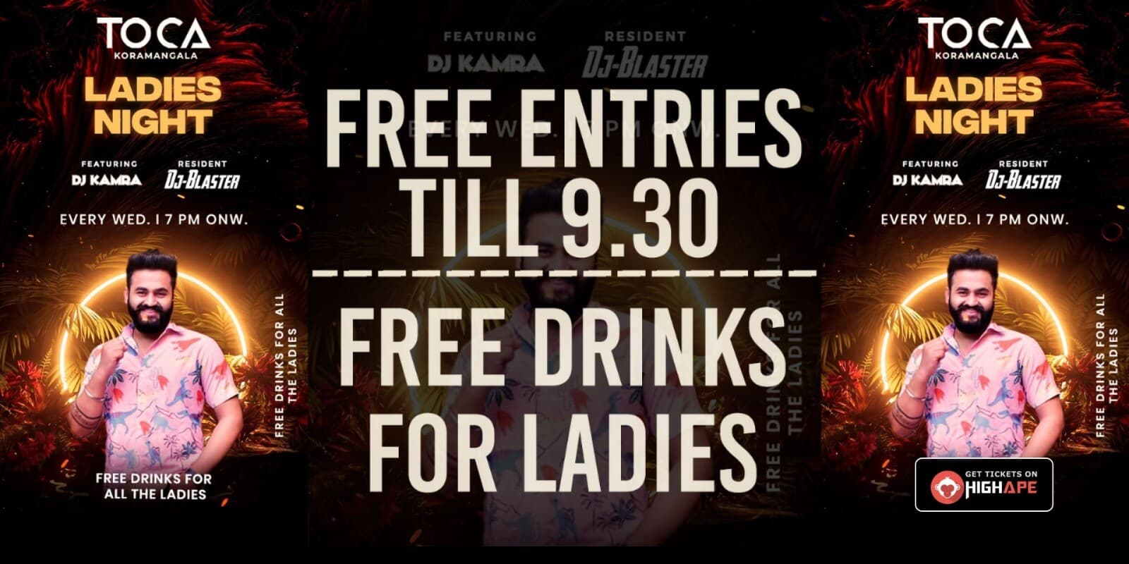 Wednesday Ladies Night | Toca Koramangala