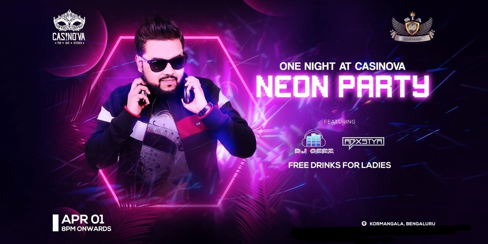 One Night At Casinova | Neon Party