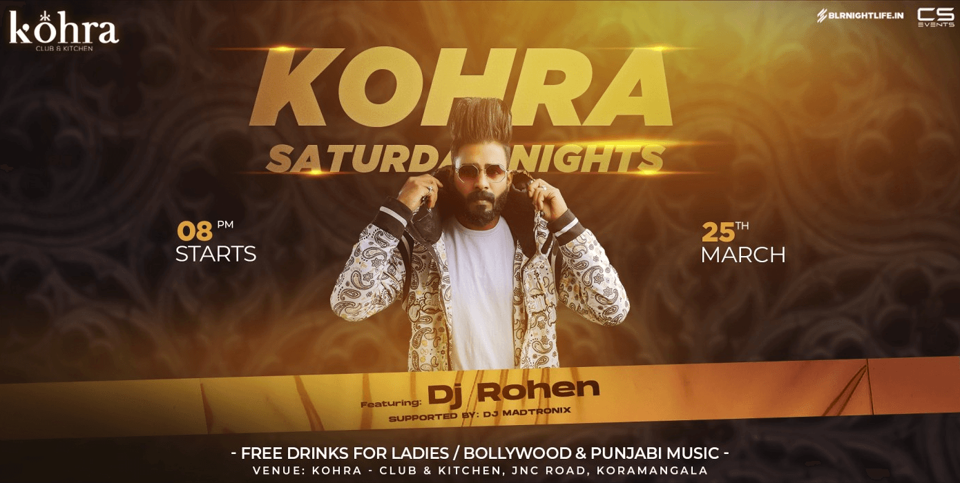 Saturday Kohra Nights - Bollywood & Punjabi Edition