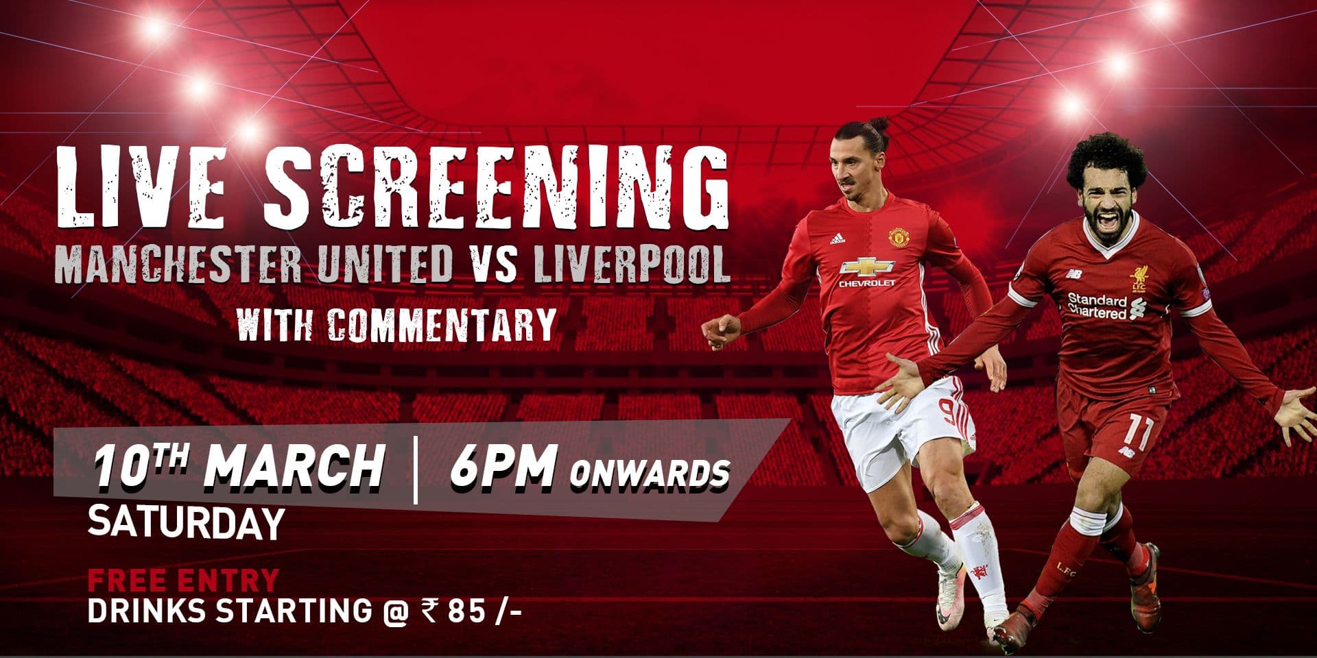 Man Utd Vs Liverpool Live Screening at BKC Dive