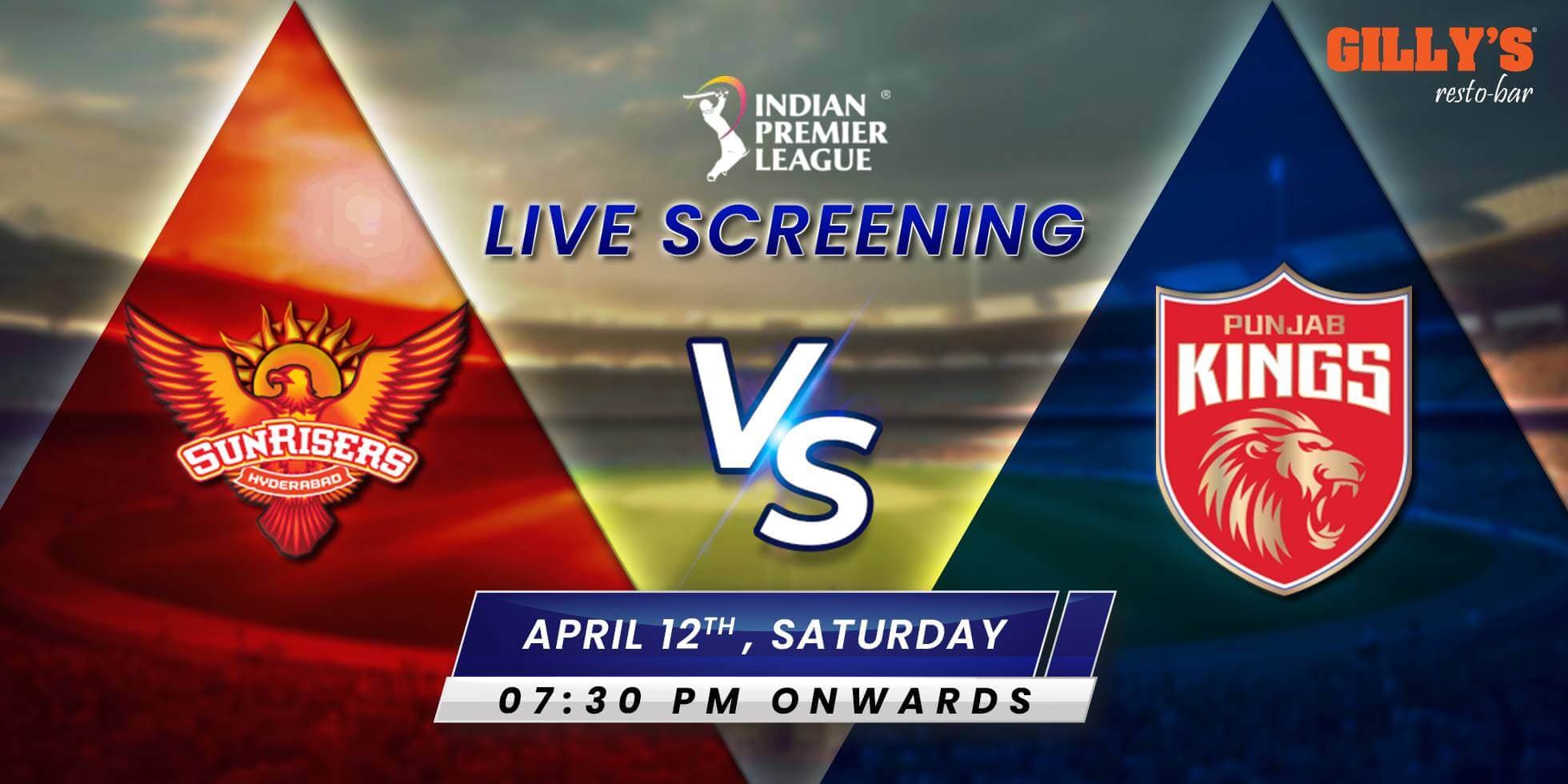 SRH Vs PSK | IPL Live Screening 