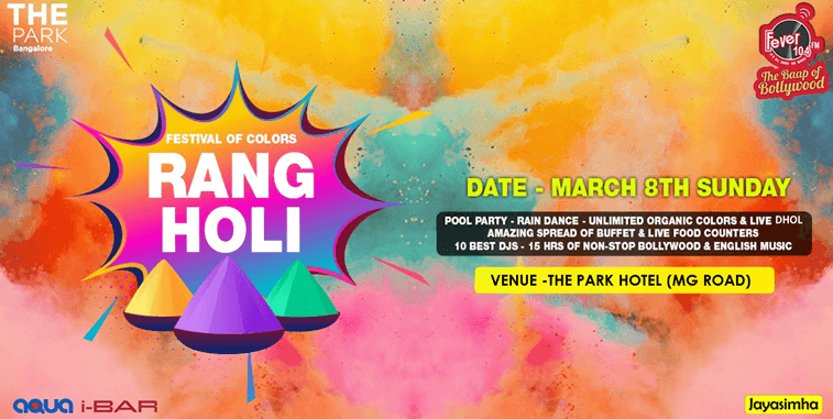 RangHoli - Biggest Holi Pool And Rain Disco Party - The Park Hotel