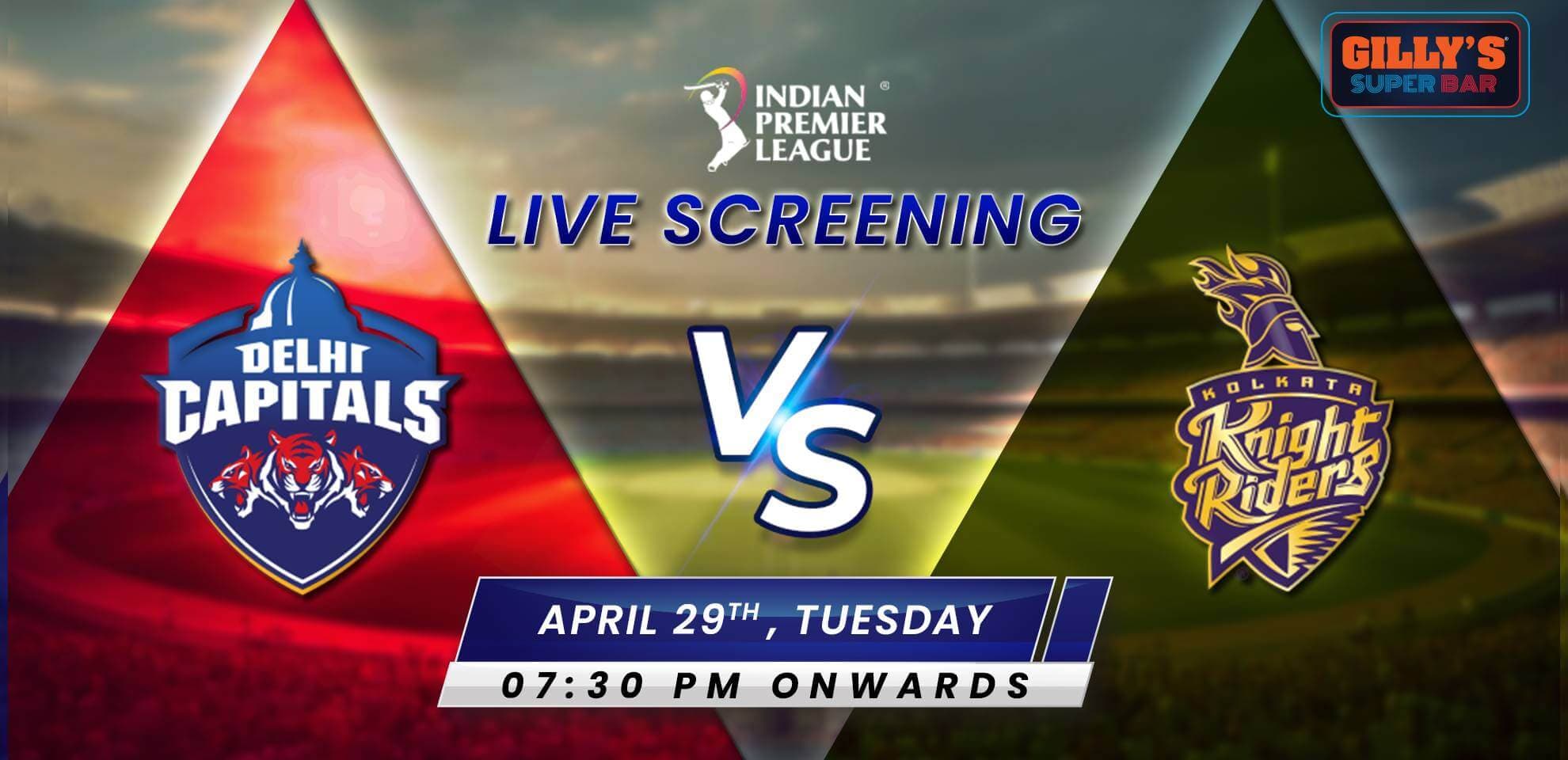 DC Vs KKR | IPL Live Screening 