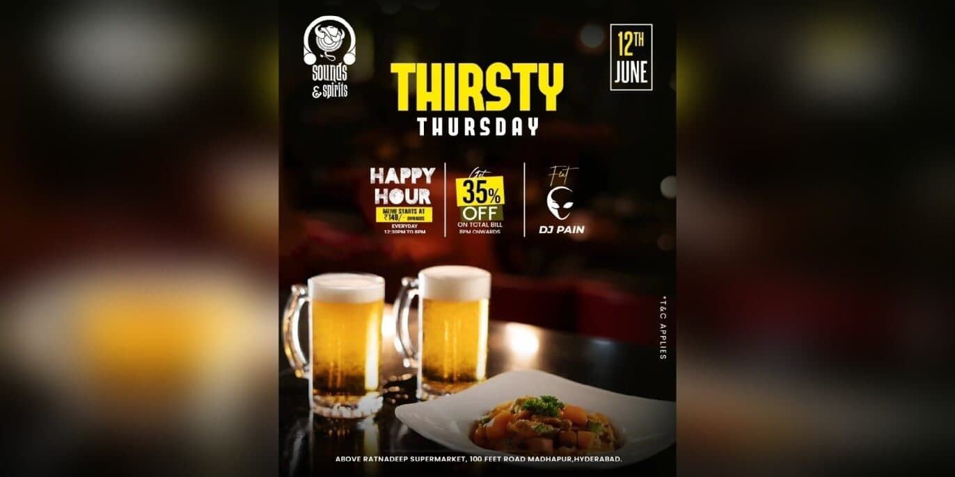 Thirsty Thursday | Sounds & Spirits