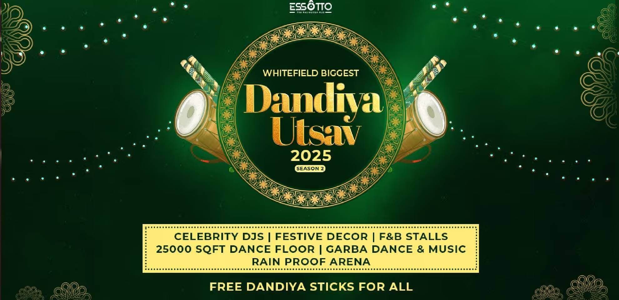 Whitefield Dandiya Utsav 2025 | Essotto Banquet Hall