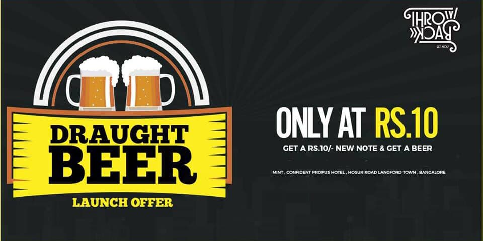 Draught Beer at Rs. 10