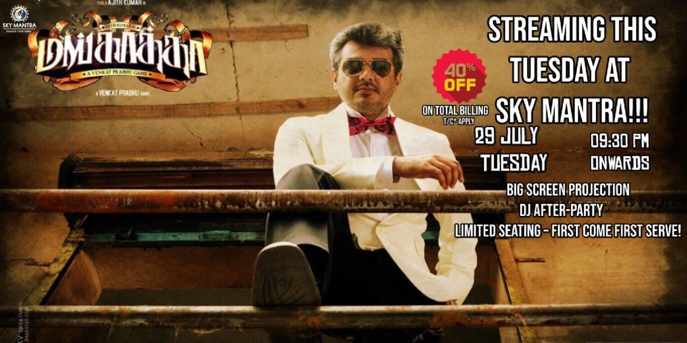 Live Streaming Of Mankatha At Sky Mantra