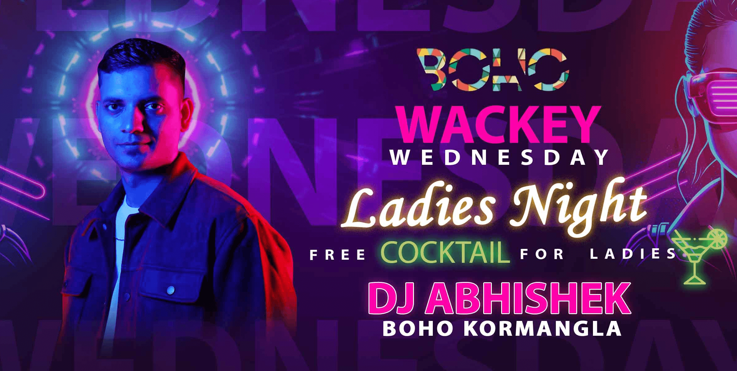 Wacky Wednesday Ladies Night At Boho