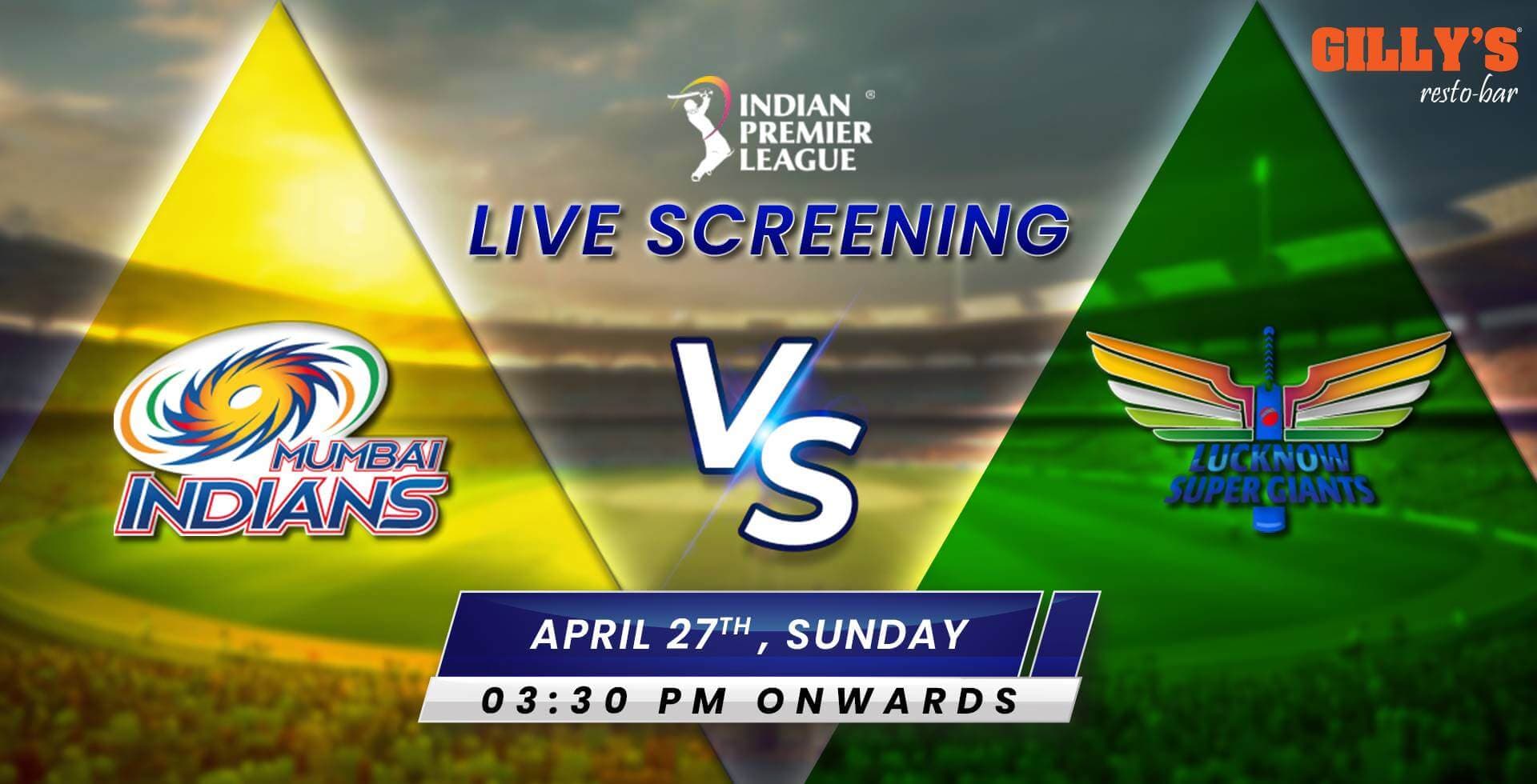 MI Vs LSG | IPL Live Screening 