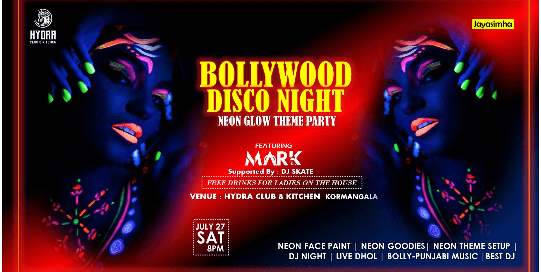 Bollywood Disco Night - Neon Theme Party