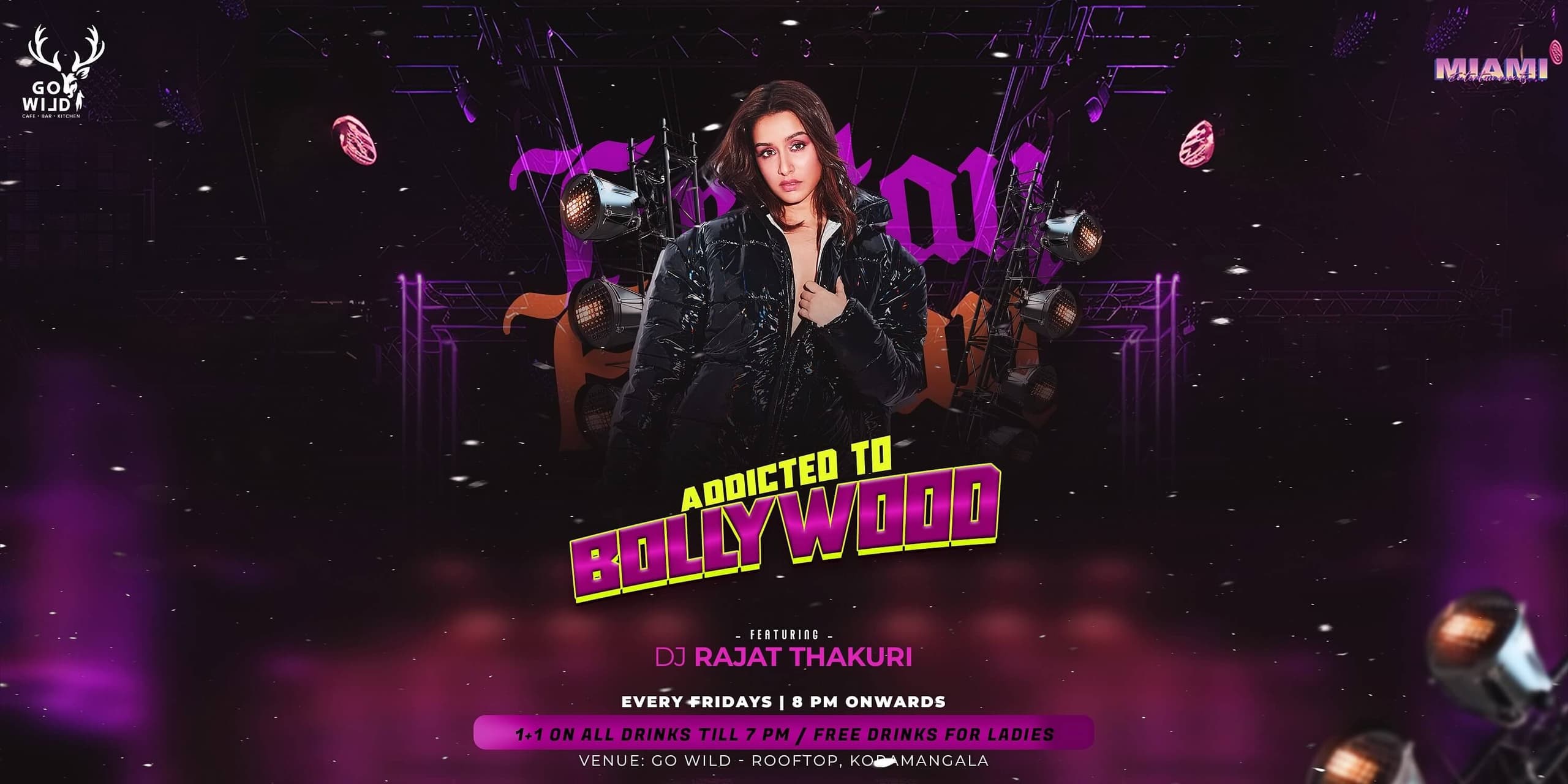 Friday Addicted To Bollywood | Go wild Rooftop