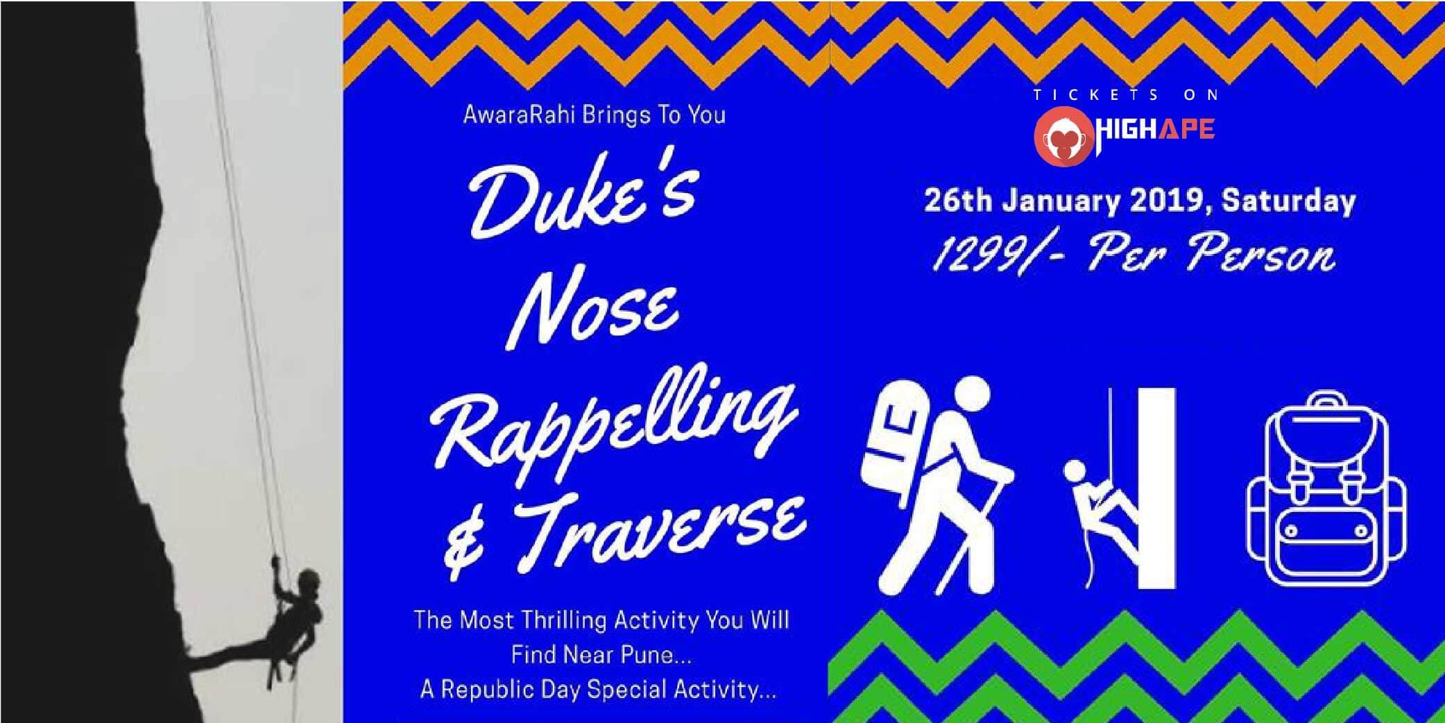 Dukes Nose Rappelling(300ft) & Traverse(1000ft)