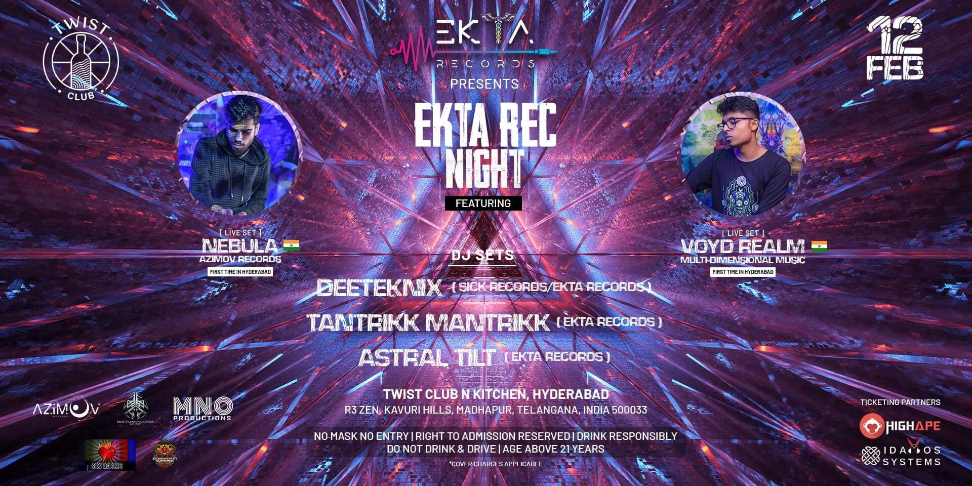 Ekta Rec Night