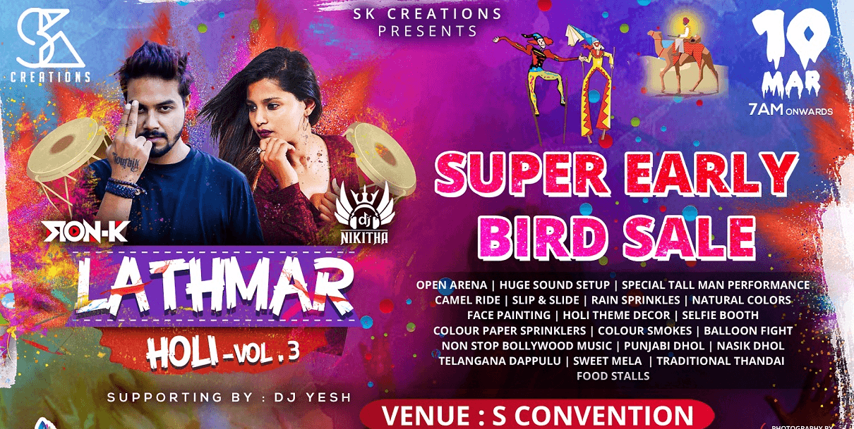 Lathmar Holi VOL.3 (Hyderabad's Biggest Holi Event)