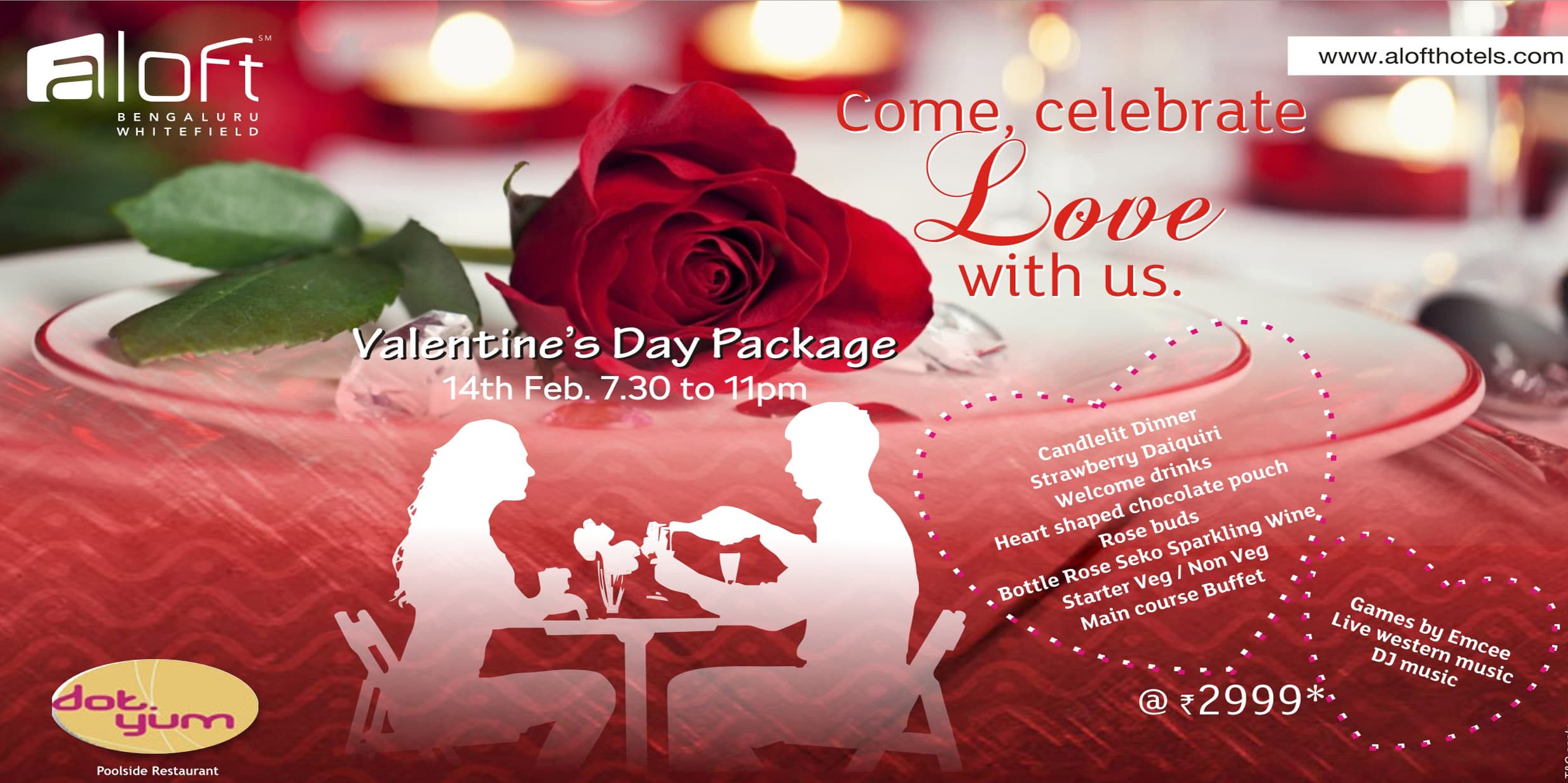 Valentine’s Day at Aloft Whitefield